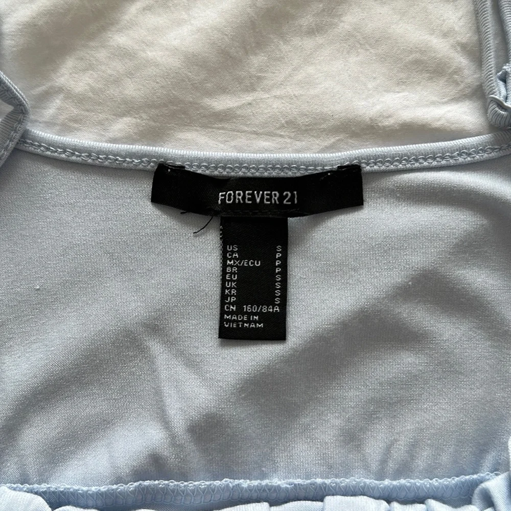 NWOT Forever 21 Light Blue Tank - Picture 3 of 4